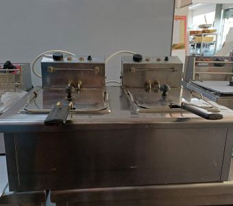 Φριτέζα διπλή 8+8 λίτρα
