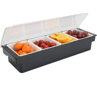 Σετ μπαρ πλαστίκο PP 4 θέσεων  50x16x10CM